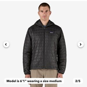 Mens Nano Patagonia Zipup Hoody Coat | Sz M
